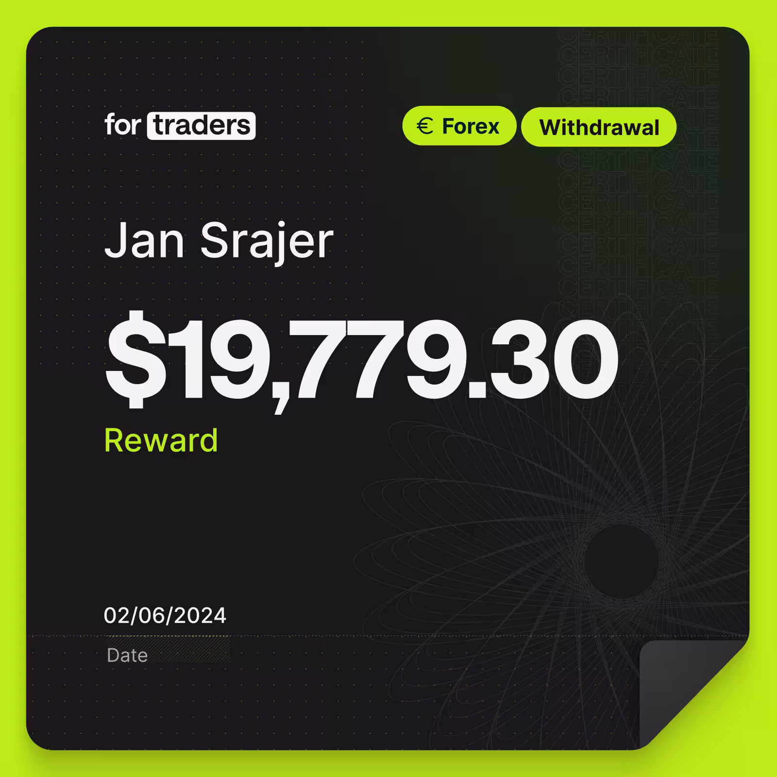 Jan payout certificate
