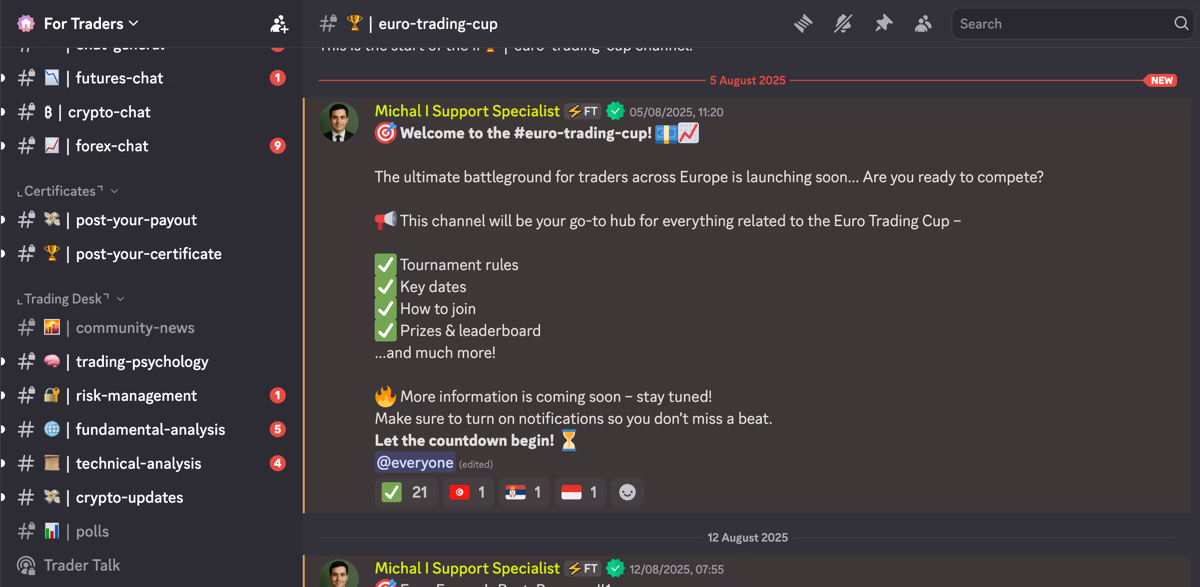 For Traders office chat