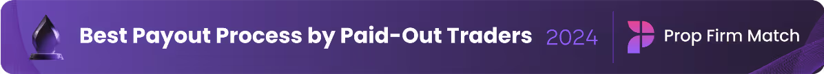 Prop Firm Match award — Best Payout Process by Paid-Out Traders 2024